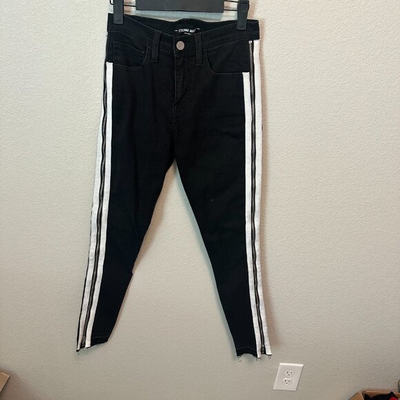 Etienne Marcel EM1051 Black Jeans with Side Zipper Detail - Size 25 - Statement - Picture 4 of 9